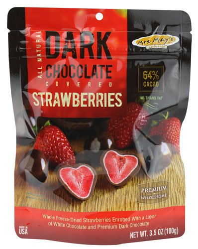 Mrs. May's Naturals Dark Chocolate Covered Strawberries -- 3.5 oz - 2 pc
