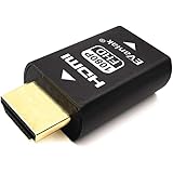 EVanlak Hdmi Edid Emulator Passthrough 3rd Generrtion Premium Aluminum Eliminated Emulator Adapter Work with Mac Thunderbolt 