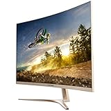 VIOTEK GN32Q – 32 Inch WQHD 144 Hz Curved Computer Monitor – 2560x1440p, FPS/RTS Optimized w/ Crosshairs Functionality