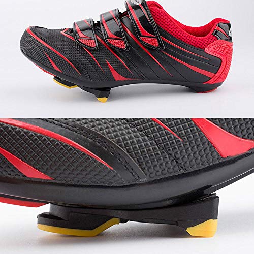 AOLVO Bike Cleats, Compatible with SPD-SL Cleats Covers 6 Degree Float Self-Locking Cycling Pedals Iding Durable Indoor Bicycle Road Bike Bicycle Splint Set