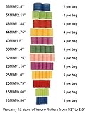 Velcro Hair Rollers in 12 sizes