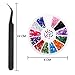 Pangda 9 Boxes Nail Art Rhinestones Set with Nail Rhinestones Studs Artificial Pearls Irregular Stones Steel Balls Horse Eye Rhinestones and Tweezer