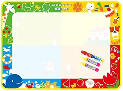Water Doodle Drawing Mat with Magic Pen Perfect as Educational Toy for Children Kids 40 by 27.2 Inches