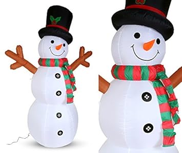 Deko Schneemann Aufblasbar Beleuchtet Xxl 180cm Led
