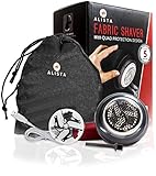 ALISTA Lint & Pill Remover | Rechargeable Electric Fabric Shaver, Defuzzer, Pilling Remover for Clothes, Sweater, Furniture | with Large Shaving Head, Twist Handle, Bag, Spare Blade, Cleaning Brush