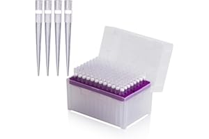 Pipette Tips 1000UL for Laboratory, with Filter,Autoclavable, Universal Type, Clear, 96 Tips (T1000-RSF-96)