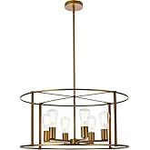 Living District Indoor Modern Home Decorative Bright Ceiling Agnys 6 Lights Pendant in Brass