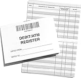 Debit ATM Mini Checkbook Registers with Balance Column - Set of 5