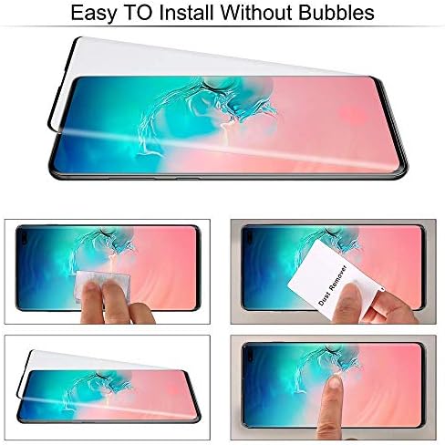 Gozhu Oneplus 7 Pro Tempered Glass Screen Protector,Fingerprint Scaner 3D Liquid Clear Full Curved Edge Case Friendly Anti-Scratch Coverage for CHLI0720-KE012