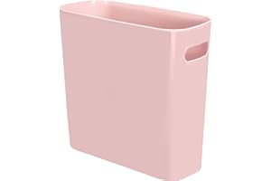 Youngever 5.5 Liter Slim Trash Can, Plastic Garbage Container Bin, Small Trash Bin with Handles for Home Office, Living Room,