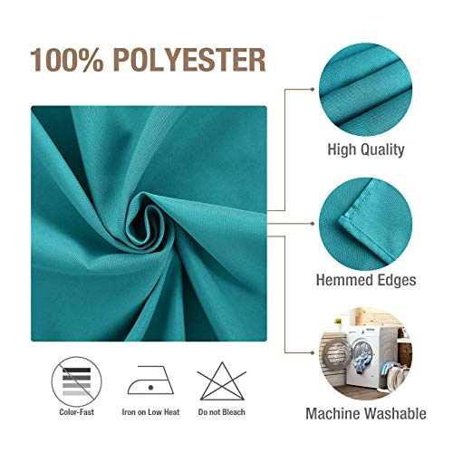 VEEYOO Rectangle Tablecloth - 90 x 156 Inch Polyester Table Cloth for 8 Foot Table - Soft Washable Oblong Caribbean Table Cloths for Wedding, Parties, Restaurant, Dinner, Buffet Table and More
