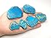 5pcs x Natural Turquoise Blue Sea Sediment Jasper Smooth Free Form Gemstone Nugget Loose Beads ~20-45mm #GX7