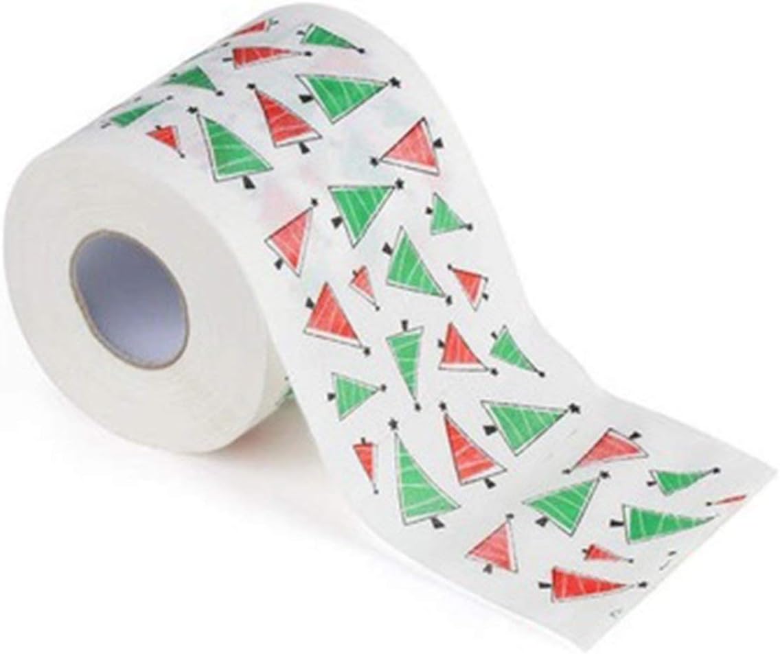 Christmas Pattern Paper Christmas Pattern Toilet Paper Printing Toilet Roll Paper Christmas Toilet Paper - Multicolor