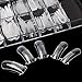 ECBASKET 500 PCS Stiletto False Nails Short Acrylic Nail Tips 10 sizes Full Coverage Fake Nails (100PCS Nail Forms)