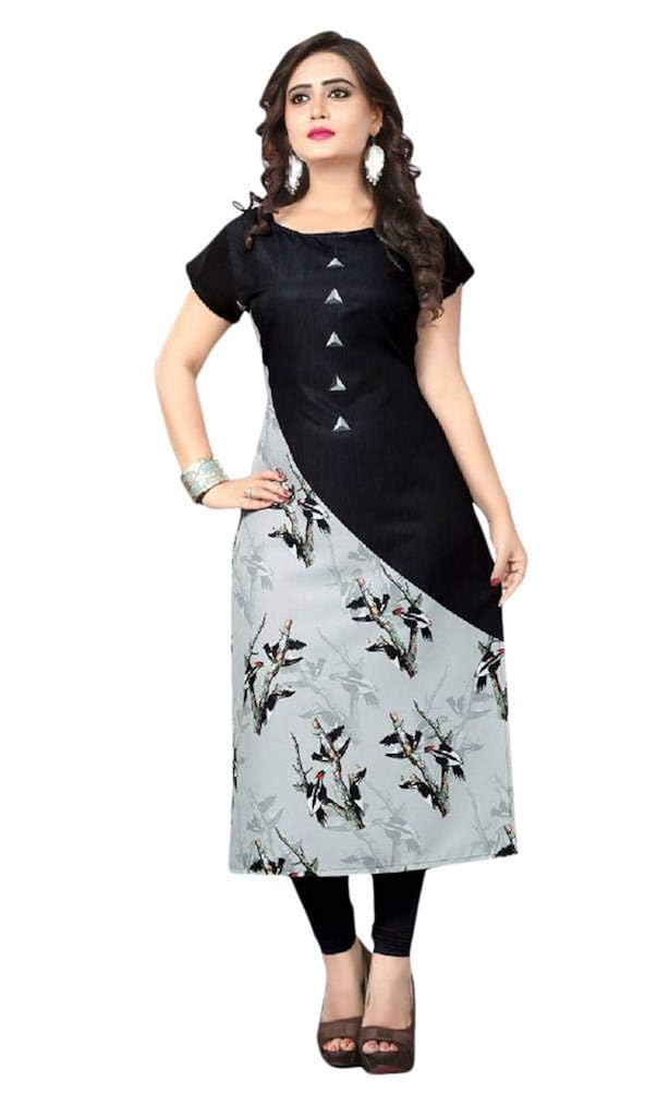 nitya fashion women's new american crepe long kurti