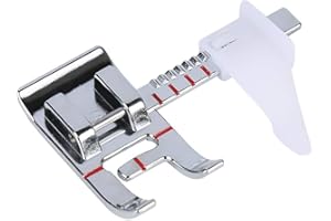 YEQIN Adjustable Guide Sewing Machine Presser Foot Fits Low Shank Domestic Sewing Machine, Snap On Brother, Babylock, Singer, Janome , Juki, New Home.