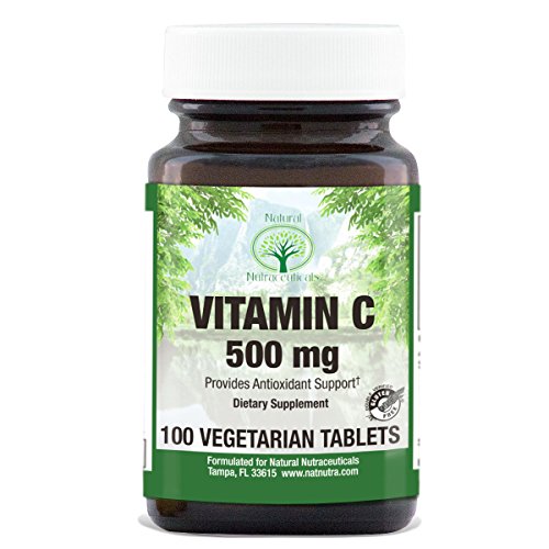 Vitamin C Supplement by Natural Nutra â€“ Ascorbic Acid â€“ Gluten Free Radiant Skin and Face Formula, 500 mg, 100 Tablets