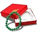 Natural Genuine Green Agate Jade Gem Bead, maxin 8MM Selastic Stretch Stone Loose Beaded Bracelet,Unisex