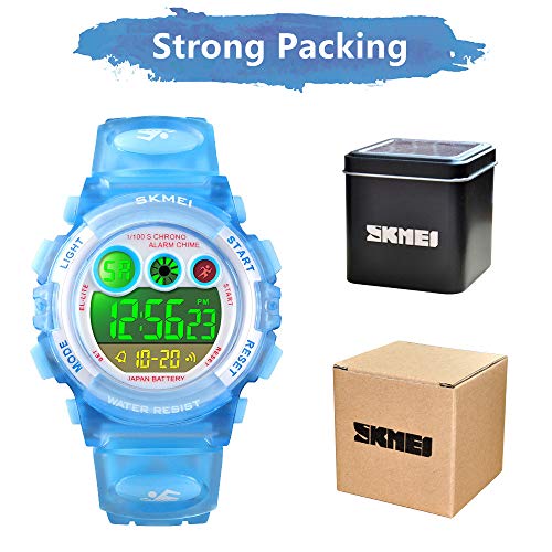 Kid Watch for Kids Digital Watch for Boys Girls Watch Multi Function LED Waterproof Watch for Kids with Alarm Wrist Watches Festival Birthday Gift - Thumbnail 6