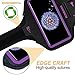 Galaxy S8+/S9+/S10+/S20+ Armband,RUNBACH Sweatproof Running Exercise Gym Bag with Key Holder and Card Slot for Samsung Galaxy Phones(Purple)