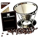 Mona Lisa BARISTA Pour Over Coffee Dripper - Stainless Steel  (Size: 1-2 Cup)