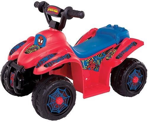 Spider-Man RIDE ON QUAD MOTORCYCLE 6-Volt Battery Powered Ride ON - ASSORTED COLORS AND DESIGNS SENT AT RANDOM (AGES 18 MONTHS TO 36 MONTHS)