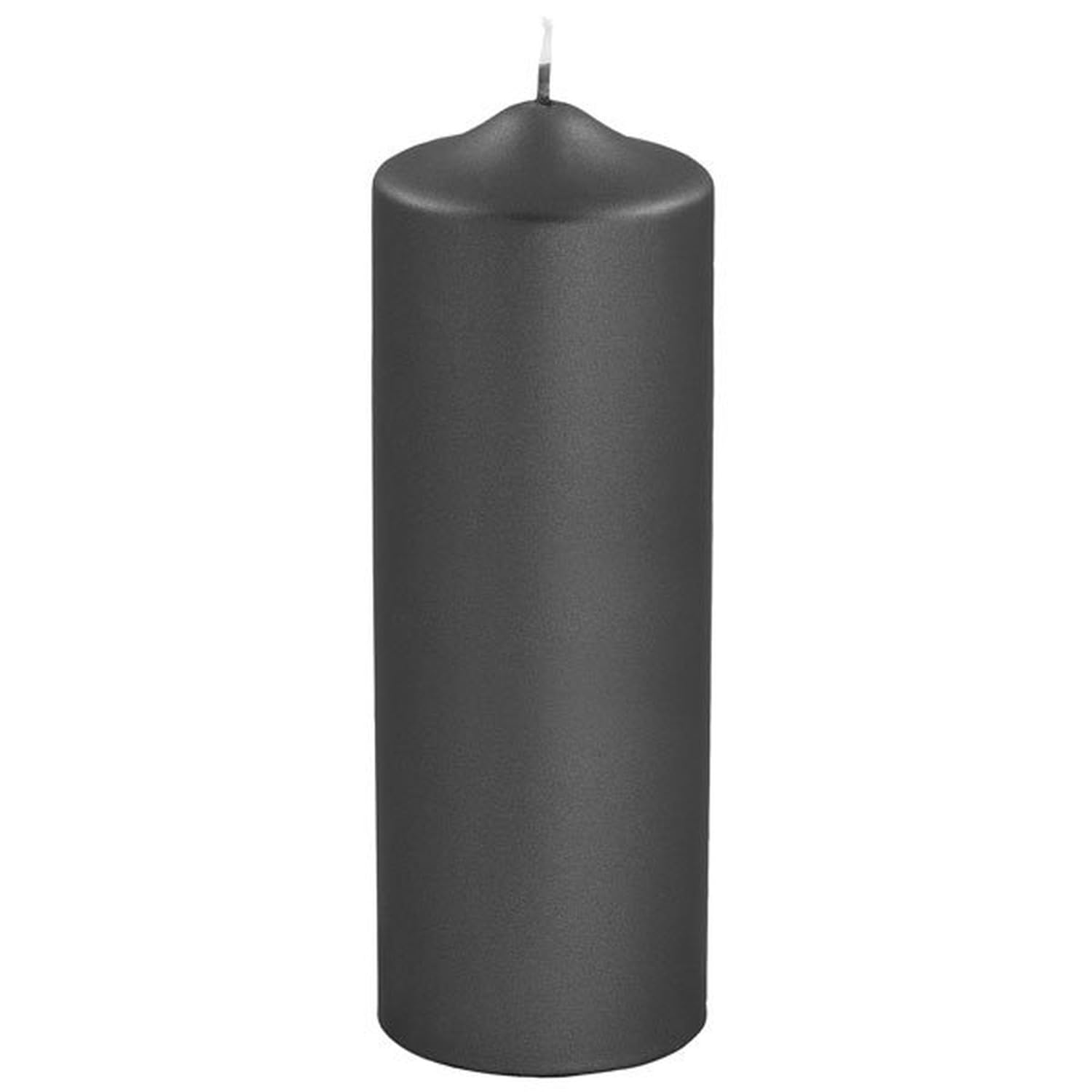 Fink Candle Wax Pillar Candle, Black, 8 cm