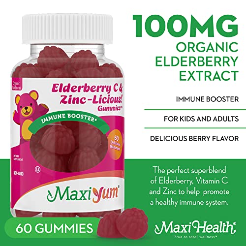 Elderberry Zinc Gummies Organic Sambucus Elderberry Gummies with Zinc
