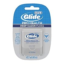 Oral-B Glide Pro-Health Deep Clean Cool Mint Flavor Floss, 40 m (Pack of 6)