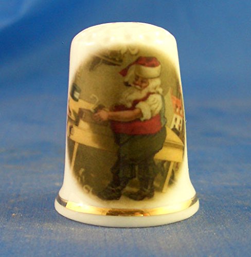 Porcelain China Collectable Thimble -- King Charles Spaniel Dog