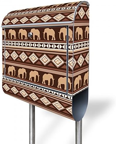 - buzón de acero inoxidable con soporte banjado 38 x 150 x 12 cm de