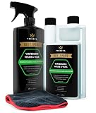 TriNova Waterless Car Wash and Wax Kit - Bug Remover - Clean and Protect Paint of Truck, SUV, Boat, RV or Vehicle with one Quick Application. Concentrated Formula for Best Value