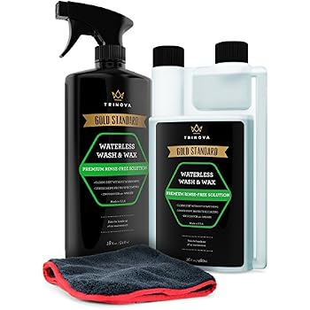 Best Car Wax TriNova Waterless Car Wash and Wax Kit - Bug Remover - Clean and Protect Paint of Truck 