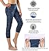 Flatik Women's Yoga Capri Leggings Running Pants Workout Leggings with Side Pocket
