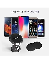 Vava Soporte magnético para el teléfono en el tablero del auto, el montaje del auto para el teléfono con un imán súper fuerte, compatible con iPhone Xs Max XR X 8 7 Plus Galaxy S9 S8 Plus Note 9 8 y más
