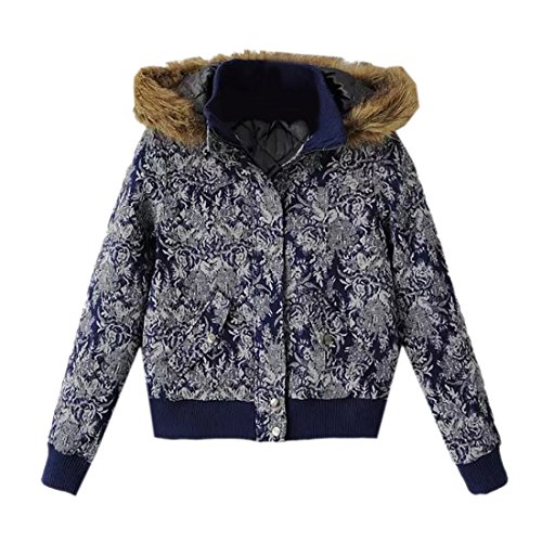 Zimaes Women Hooded Winter With Zips Long Sleeve Anorak Jacket As Picture S