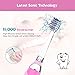 SEAGO Kids Electric Sonic Toothbrush with Timer, Children Battery-Powered Tooth Brush with Colorful LED Light for Boy and Girl, 2 Extra Replaceable Heads (Pink)