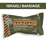 Swiss Safe Israeli 6" Compression Bandage [STERILE]: Authentic Compact Design for Emergency Wound Dressing, First Aid and Trauma Kit  (1-Pack)