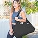 Yogiii Yoga Mat Bag | The ORIGINAL YogiiiTotePRO | Large Yoga Mat Bag or Yoga Mat Carrier with Side Pocket | Yoga Bag Fits Most Size Mats (Obsidian Black)
