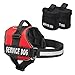 Service Dog Vest with Hook and Loop Straps and Detachable Backpacks - Harnesses in 7 Sizes from XXS to XXL - Service Dog Harness Features Reflective Patch and Comfortable Mesh Design (Red, Large)