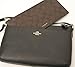 COACH Crossgrain Leather E/W Pop Crossbody (Black)