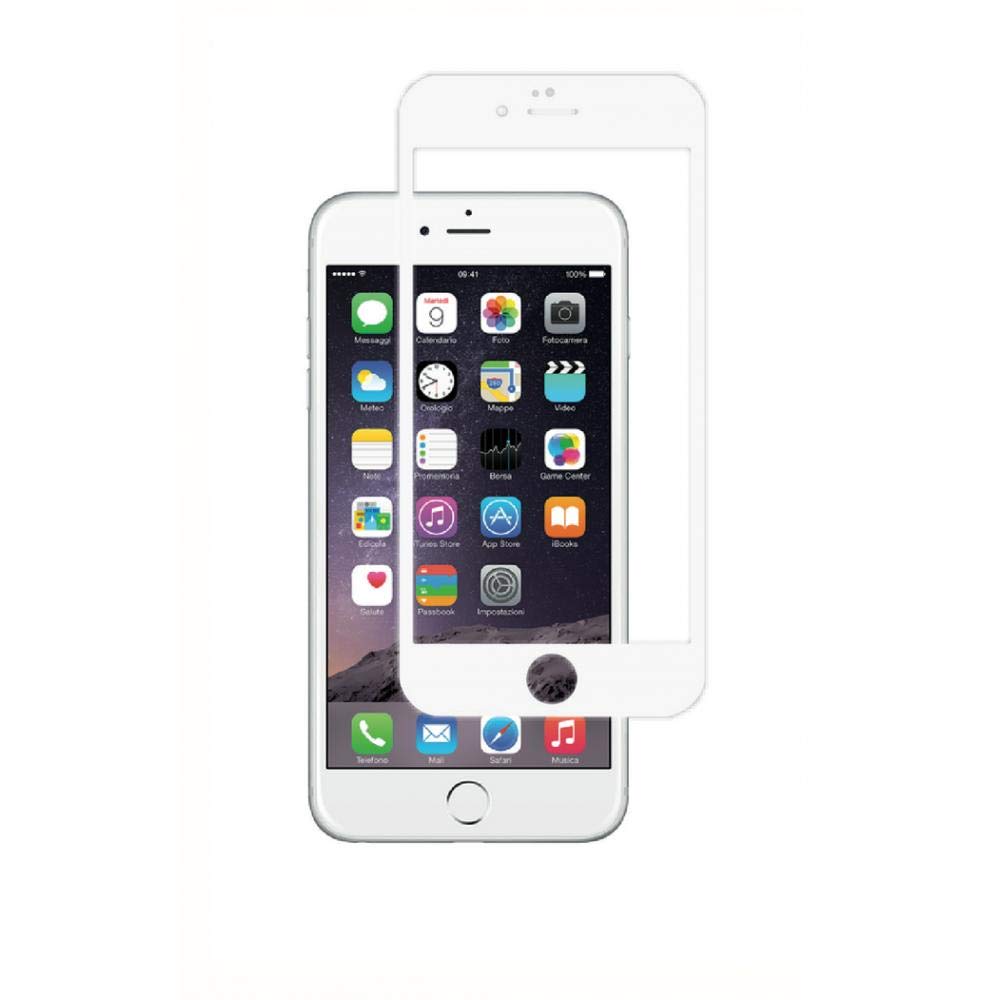 aiino - Edge to Edge Apple iPhone 6 Screen Protector Mobile Phone Accessory - White