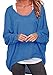 Guandiif Women Baggy Shirts Batwing Sleeve Pullover Tops Casual Tee Knit Oversize Loose Sweatshirt
