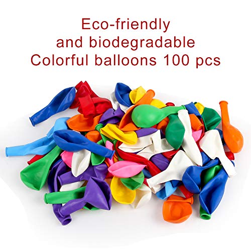 BaobÃ« Balloons Assorted Color 12 Inch 100Pcs Latex Balloon Birthday Party Decoration Supplies