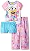 Despicable Me Big Girls Peace Signs and Flower Power Minions 3-Piece Pajama Set Pink 6
