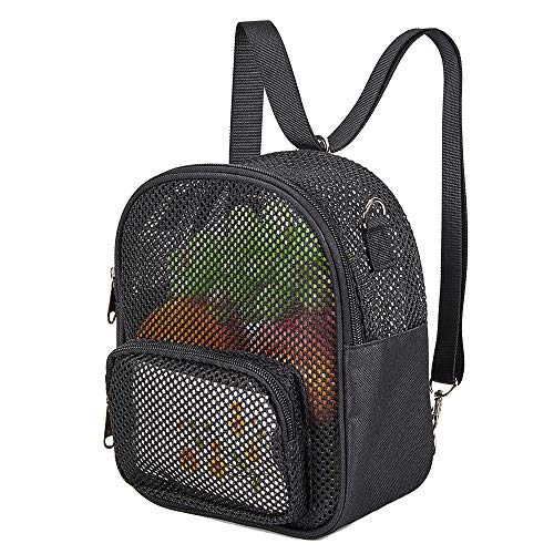 Mini Mesh Backpack, Lightweight See Through Small Daypack, Fashion Mesh