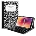 Fintie Keyboard Case for Samsung Galaxy Tab A 8.0 2017 Model T380/T385, Smart Slim Shell Stand Cover with Detachable Wireless Bluetooth Keyboard, Composition Book