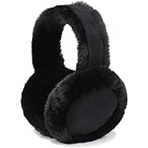 Vkindlux Winter Women Earmuff Foldable Ear Warmer Fluffy Ear Cover Outdoor Ear muffs
