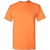 Gildan Blank T-Shirt - Unisex Style 5000 Adult Tangerine Medium