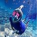 Aleoron - Foldable Snorkel Mask Full Face for Adults - Latest Dry Top System 180 Panoramic Snorkeling Mask with Camera Mount Safe Breathing Anti Fog